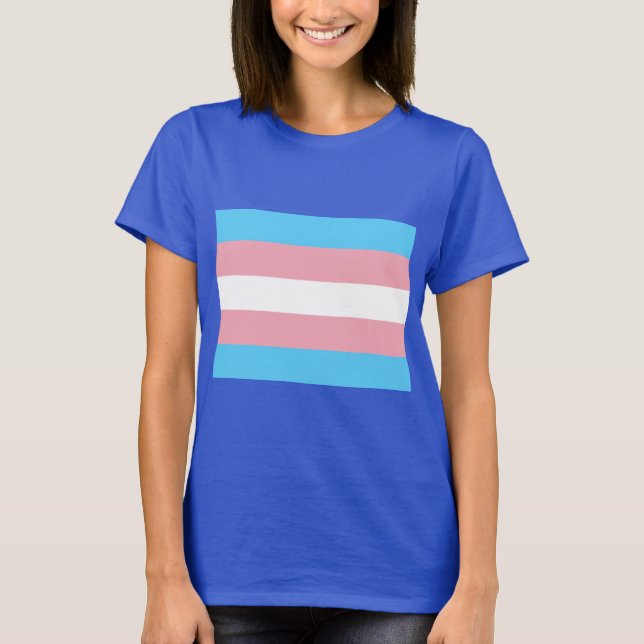 Transgender Pride Flag - LGBT Rainbow T-Shirt (Front)