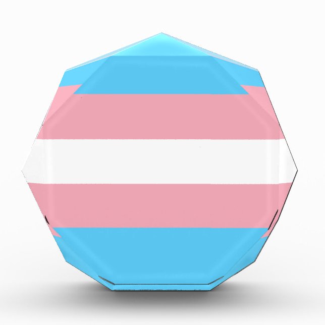 Transgender Pride Flag - LGBT Trans Rainbow Award (Front)