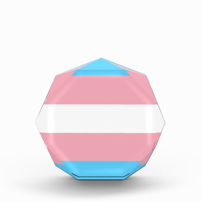 Transgender Pride Flag - LGBT Trans Rainbow Award (Front)