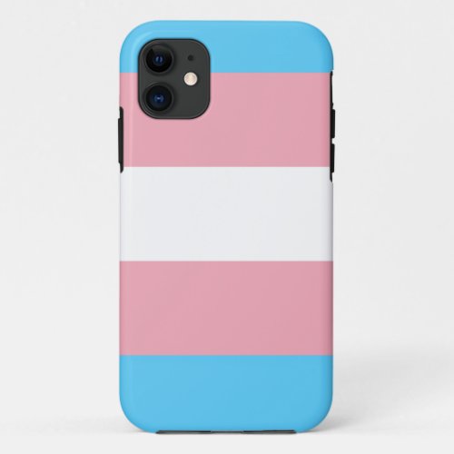 Transgender Pride Flag _ LGBT Trans Rainbow iPhone 11 Case