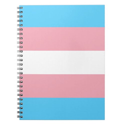 Transgender Pride Flag _ LGBT Trans Rainbow Notebook