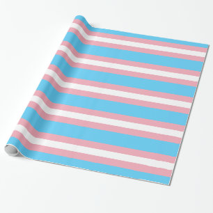 Transgender Pride Flag - LGBT Trans Rainbow Wrapping Paper
