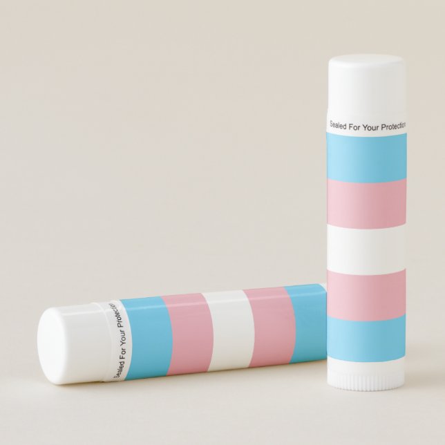 Transgender Pride Flag Lip Balm (Front)