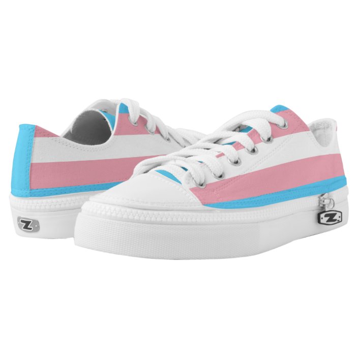 Transgender pride flag Low Top Shoes | Zazzle.com
