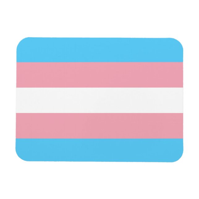 Transgender Pride Flag Magnet (Horizontal)