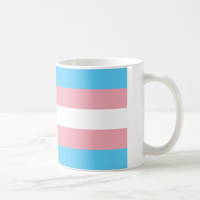 Transgender pride flag mug (Right)