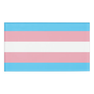 Transgender Pride Flag Name Tag