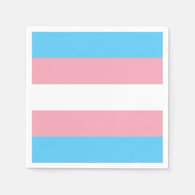 Transgender Pride Flag Napkins (Front)