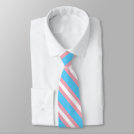 Transgender Pride Flag Neck Tie Transgender Pride Flag Neck Tie