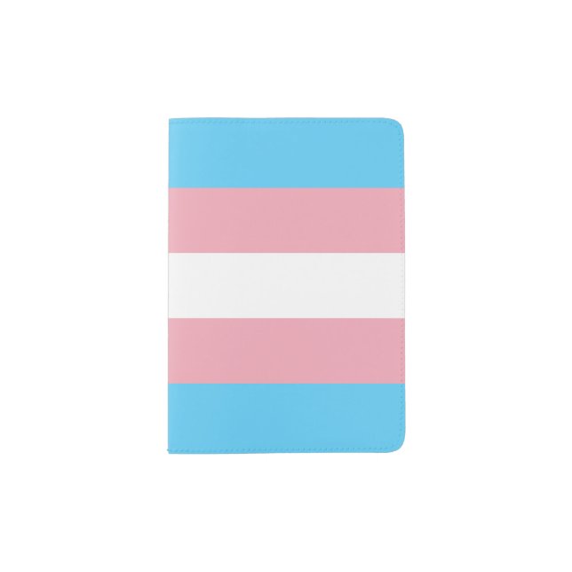 Transgender Pride Flag Passport Holder (Front)