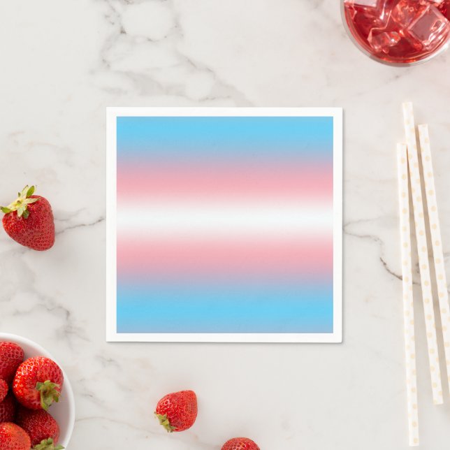 Transgender Pride Flag Pattern Design  Napkins (Insitu)