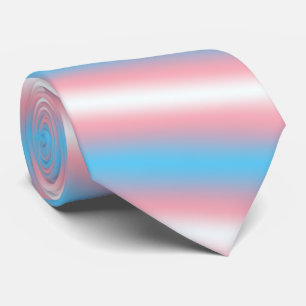 Transgender Pride Flag Pattern Design Neck Tie