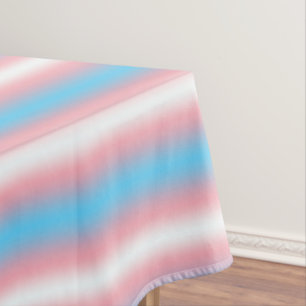 Transgender Pride Flag Pattern Design  Tablecloth