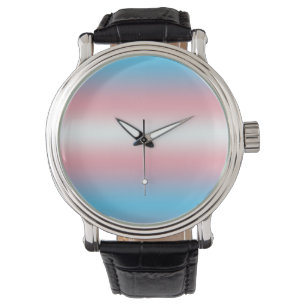 Transgender Pride Flag Pattern Design  Watch