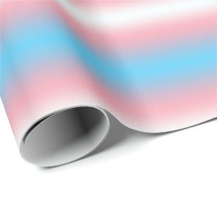 Transgender Pride Flag Pattern Design  Wrapping Paper
