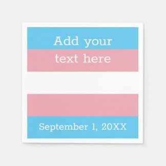 Transgender Pride Flag | Personalized Napkins