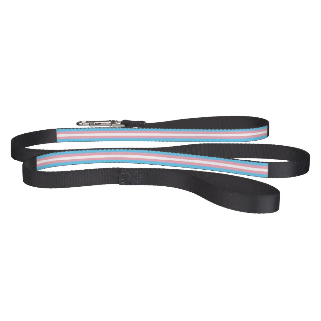 Transgender Pride Flag Pet Leash (Full)