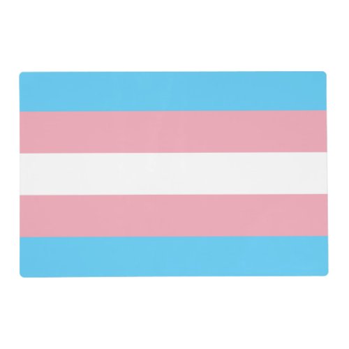 Transgender Pride Flag Placemat