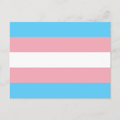 Transgender pride flag Postcard