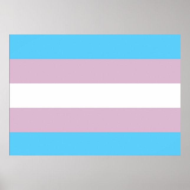 Transgender Pride Flag Poster (Front)