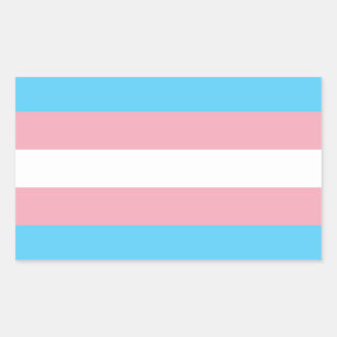 Transgender Pride Flag Rectangular Sticker