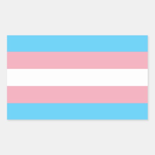 Transgender Pride Flag Rectangular Sticker