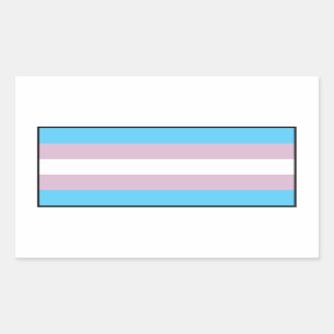 Transgender Pride Flag Rectangular Sticker
