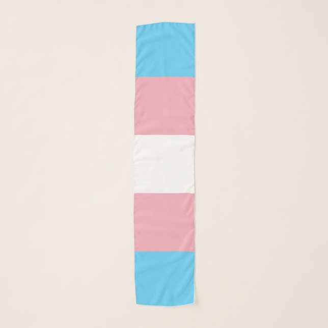 Transgender Pride Flag Scarf (Front)