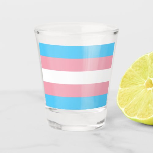 Transgender Pride Flag Shot Glass
