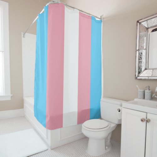 Transgender Pride Flag Shower Curtain