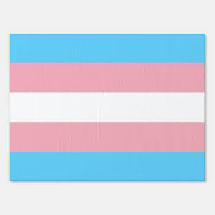 Transgender Pride Flag Sign