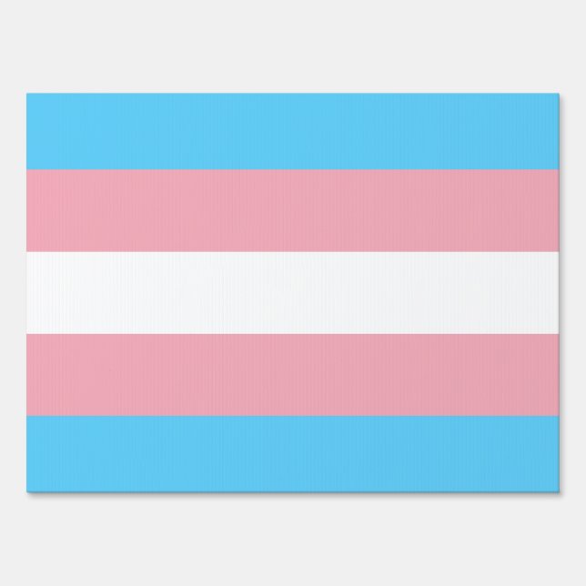 Transgender Pride Flag Sign (Front)