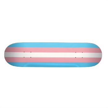 Transgender Pride Flag Skateboard Deck by Flagosity at Zazzle
