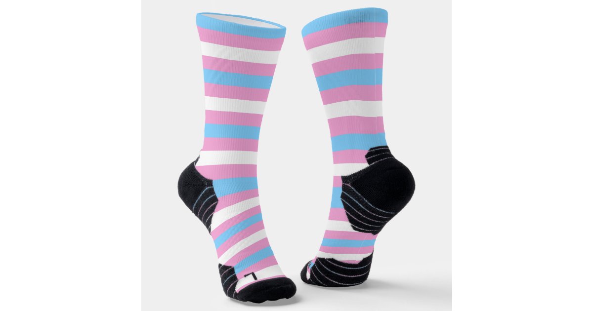 Transgender Pride Socks, Trans Flag Colors