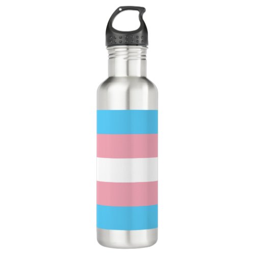 Transgender Pride Flag Stainless Steel Water Bottle