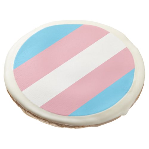 Transgender Pride Flag Sugar Cookie