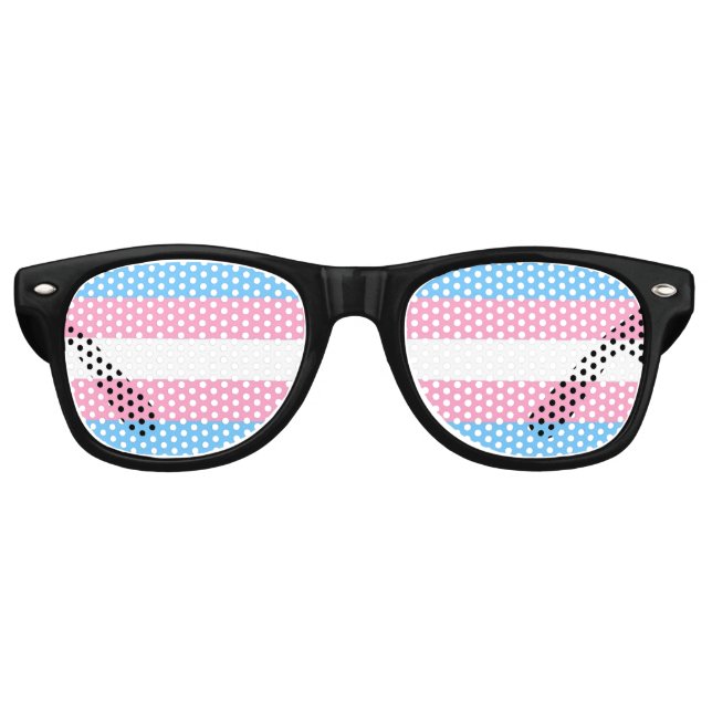 Transgender Pride Flag Sunglasses (Front)