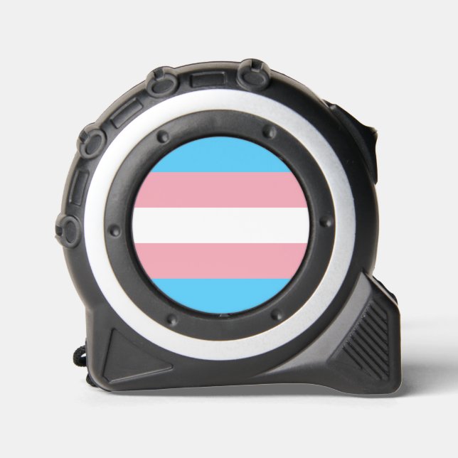 Transgender Pride Flag Tape Measure (Front)