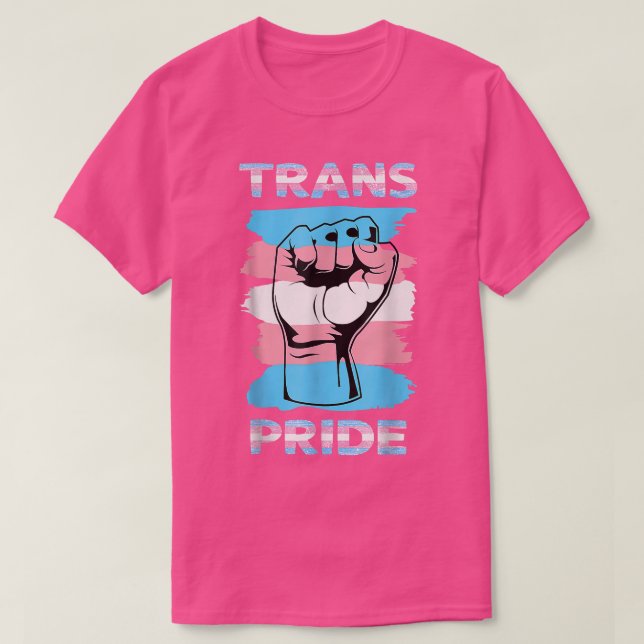 Transgender Pride Flag Trans Pride  T-Shirt (Design Front)