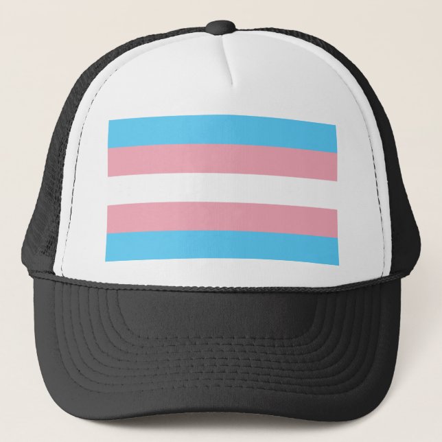 Transgender Pride Flag Trucker Hat (Front)