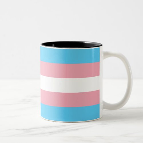 Transgender Pride Flag Two_Tone Coffee Mug