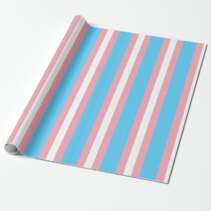Transgender Pride Flag Vertical Wrapping Paper