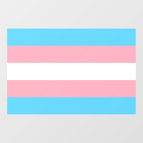 Transgender Pride Flag  Window Cling