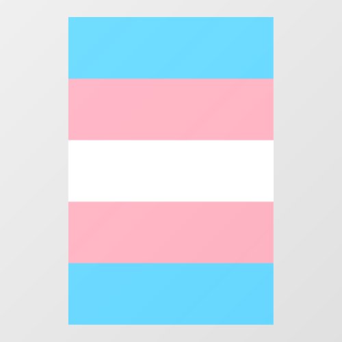 Transgender Pride Flag  Window Cling