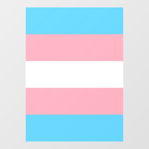 Transgender Pride Flag Window Cling