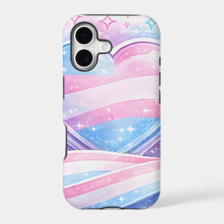 Transgender Pride Heart Galaxy iPhone 17 Case