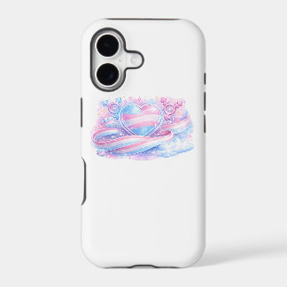 Transgender Pride Heart Galaxy iPhone 17 Case