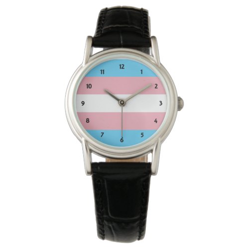 Transgender Pride Large Clock Watch
