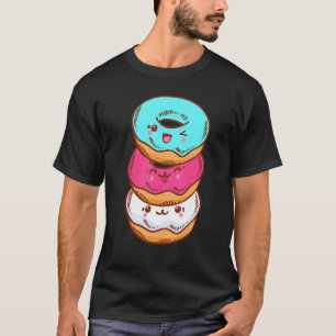 Transgender Pride LGBT LGBTQ Flag Cute With Donut T-Shirt