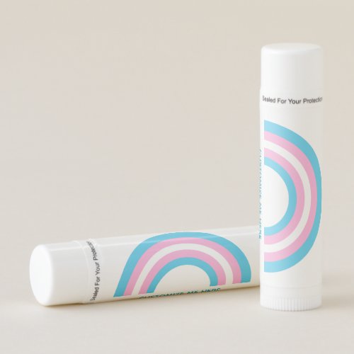 Transgender Pride Rainbow Flag Custom Lip Balm